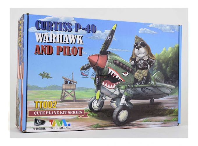 Сборная модель Curtiss P-40 Warhawk And Pilot