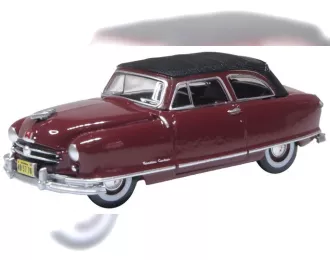 Nash Rambler Custom Landau Convertible (1950), dark red/black