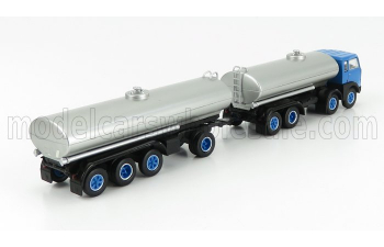 FIAT 690 Millepiedi Tanker Truck 1960, Blue Black Silver