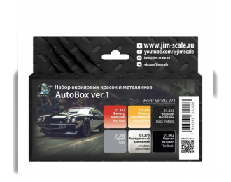 Набор акриловых красок Jim Scale AutoBox ver.1