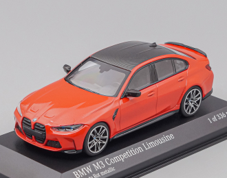 BMW M3 Competition Saloon (2020), red metallic carbon