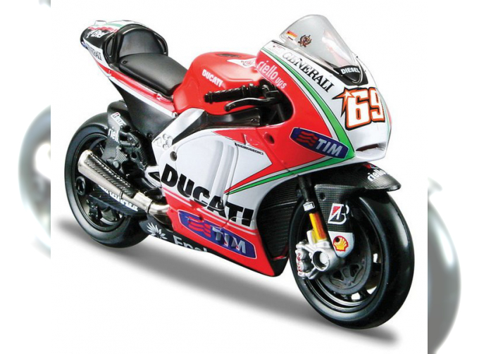 DUCATI Desmosedici #69 GP12 Nick Hayden, white / orange