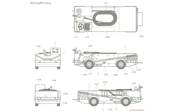 Сборная модель U.S. Navy Flight Deck Crew & Fire Engine