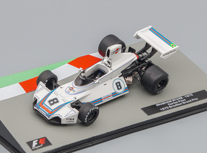 BRABHAM BT44B #8 Carlos Pace Brazilian Grand Prix (1975), white