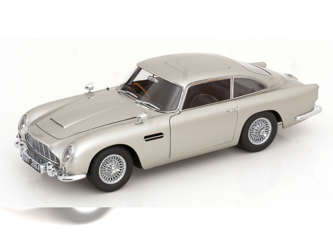 ASTON MARTIN DB5 from the movie James Bond Goldfinger, silver-grey