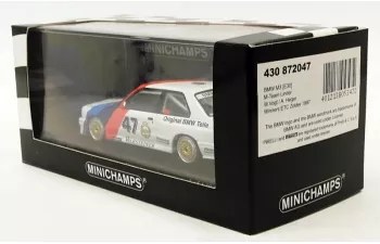 BMW M3 E30 Team Linder №47 Winner Zolder ETC (1987) V.Heger