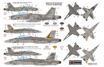 Сборная модель F-18B Hornet