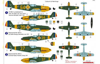 Сборная модель Истребитель BF 109E-3a „In Romanian Service“