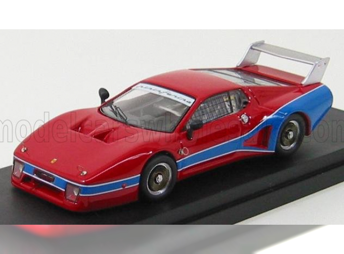 FERRARI 512 Bb Shilhouette Prova 1978, Red Blue