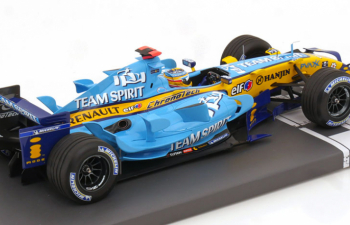RENAULT F1 R26 Team Renault F1 №1 World Champion 2nd Brazil Gp Fernando Alonso (2006), Light Blue Yellow