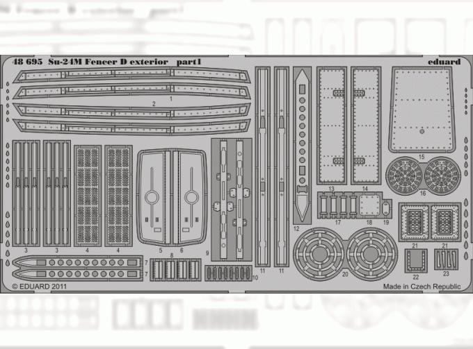 Фототравление Su-24M Fencer D exterior