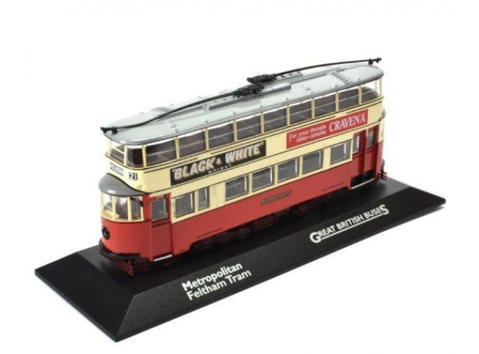 трамвай METROPOLITAN FELTHAM Tram 1931 Beige/Red