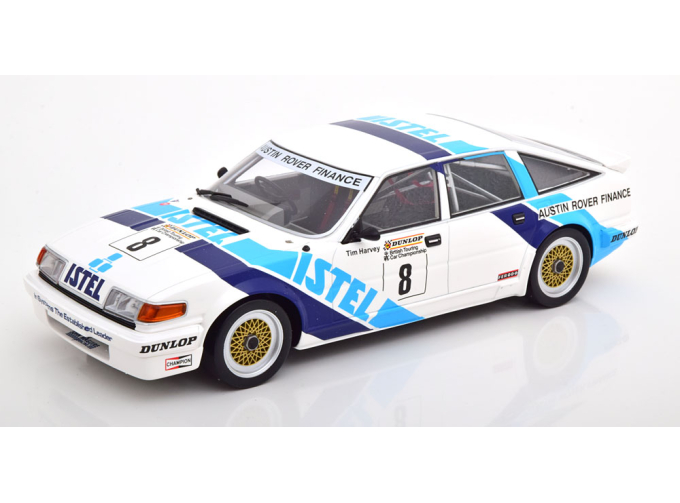 ROVER Vitesse 3.5 V8 Team Istel №8 Winner Class A Dunlop Rac Btcc Season (1987) T.Harvey, White 2 Tone Blue