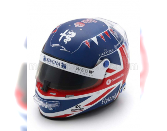 BELL HELMET F1 Casco Helmet Alfa Romeo C43 Team Stake N 77 British Gp (2023) Valtteri Bottas, Blue Red White