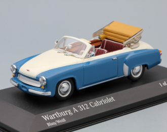 WARTBURG A311 Cabriolet (1958), blue / white