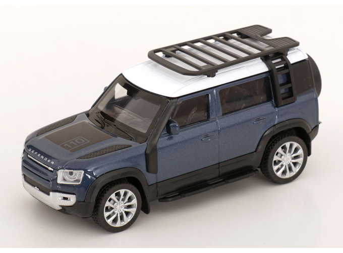LAND ROVER Defender 110, blue metallic /white
