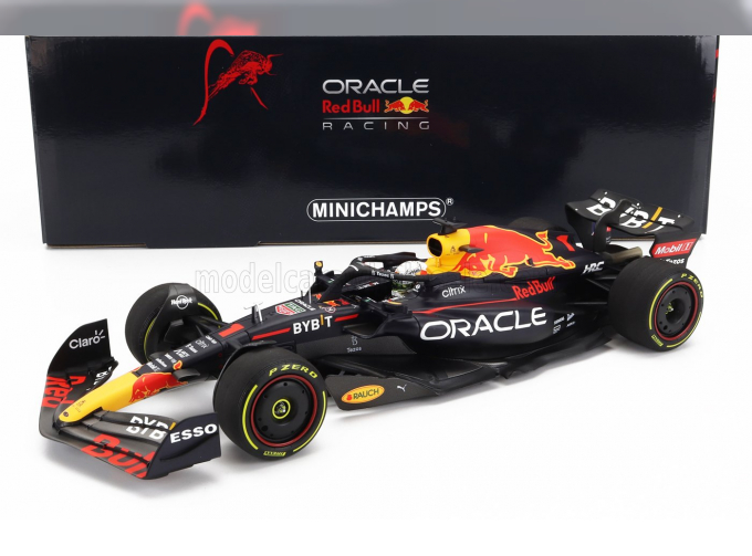 RED BULL F1 Rb18 Team Oracle Red Bull Racing №1 Winner Italy Gp World Champion (2022) Max Verstappen, Matt Blue Yellow Red