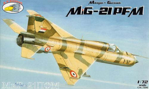 (Б/У) Сборная модель МиГ-21ПФМ / Mikoyan-Gurevich MiG-21PFM