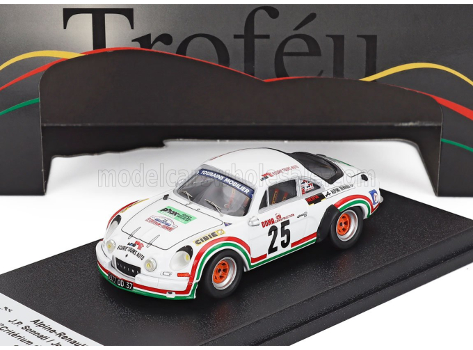 RENAULT Alpine A110 №25 Rally Criterium De Touraine (1976) Jean Philippe Sonnati - Jeanine Fernon, White
