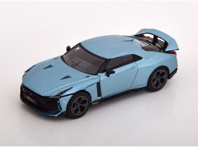 NISSAN GT-R50 by Italdesign, turquoise-blue metallic