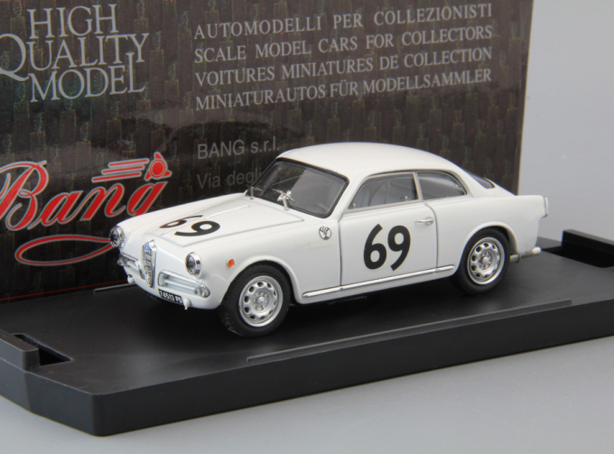 ALFA ROMEO Giulietta Sp. Veloce Zeltweg Carlo Peroglio #69 (1957), white