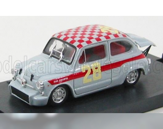 FIAT 600 ABARTH 1000 №28 4h DI MONZA (1966) STEINMETZ, GREY RED