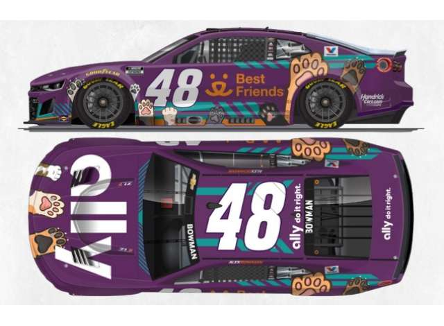 CHEVROLET #48 Alex Bowman *Ally Best Friends*, purple 2026