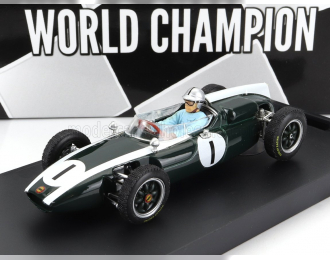 COOPER F1  T53 N 1 World Champion Winner British Gp 1960 J.brabham - With Driver Figure, Green