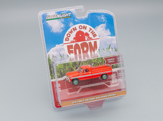 FORD F-100 Farm and Ranch Special пикап 1970 Candy Apple Red (Greenlight!!!)