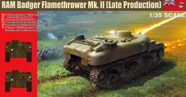 Сборная модель Ram Badger Flamethrower Mk. II Late