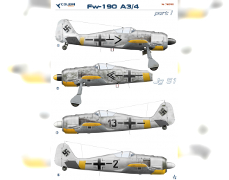 Декаль для Fw-190 A3 Jg 51 part I