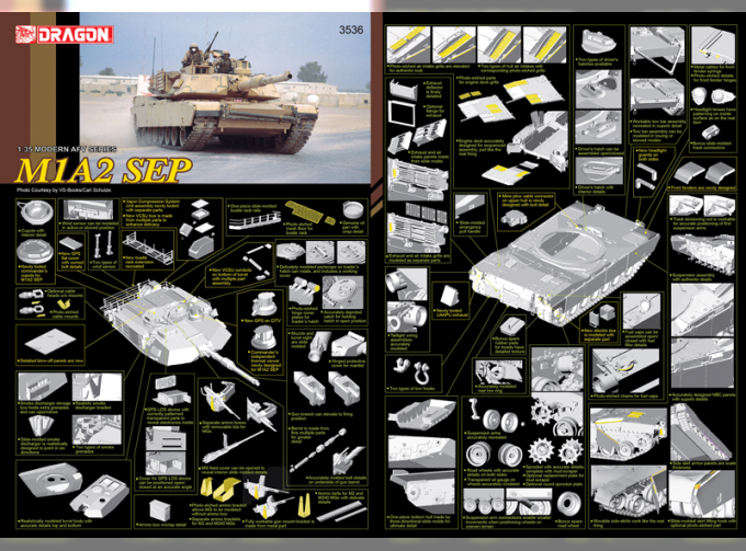 Сборная модель Танк M1A2 SEP