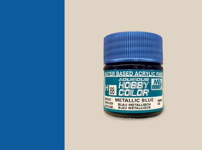 Краска акриловая металлический синий METALLIC BLUE,10мл