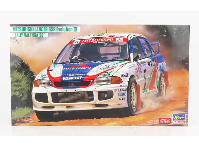 Сборная модель MITSUBISHI Lancer Evolution Iii №5 Rally Malaysia (1996) F.Gocentas - K.Shinozuka