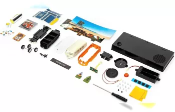 Сборная модель VOLKSWAGEN Bulli T1 (1963), yellow / white