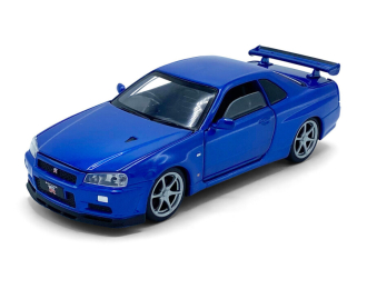 NISSAN GT-R34 V-spec II, blue
