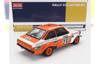 FORD Escort Mkii Rs 1800 (night Version) Castrol №28 Rally Rac Lombard (1978) Malcolm Wilson - Ron Palmer, White Orange