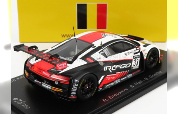 AUDI R8 Lms Gt3 Team Belgian Audi Club Wrt N33 24h Spa (2020) R.Breukers - S.Hall - B.Goethe, White Orange Black