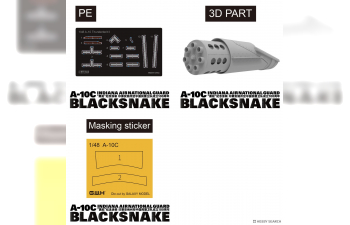 Сборная модель американский штурмовик A-10C Thunderbolt II Воздушная национальная гвардия Индианы "Blacksnake"