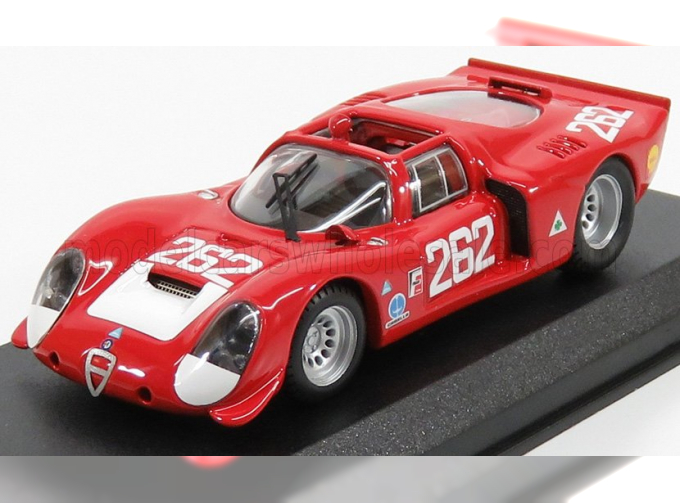 ALFA ROMEO 33.2 N 262 Targa Florio 1969 Vaccarella - De Adamich, Red