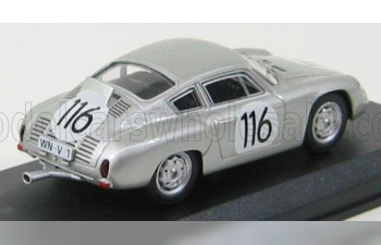 PORSCHE 1600gs Abarth N 116 Targa Florio 1960 Linge - Strahle - Lissmann, Silver