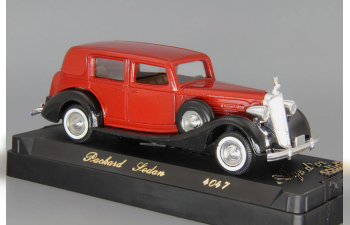 PACKARD Sedan (1937), red / black