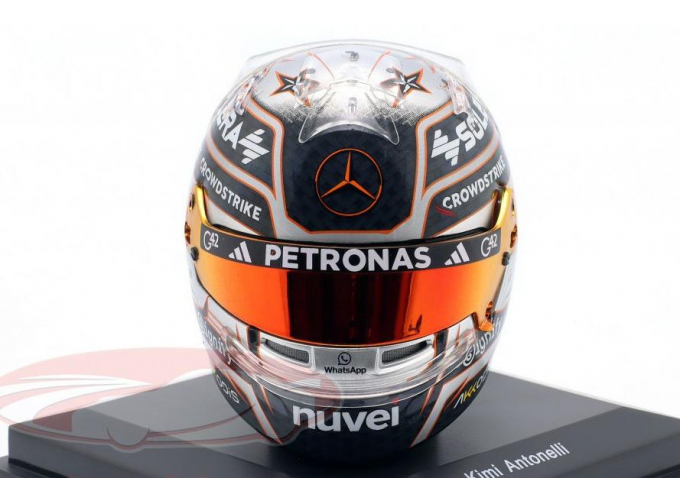MINI HELMET Mercedes-AMG F1 W16 E Performance British GP (Silverstone) Formula 1 Andrea Kimi Antonelli (2025)