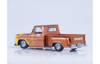 CHEVROLET C-10 Stepside Pickup Lowrider (1965), metallic orange