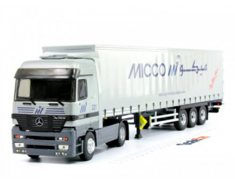 MERCEDES-BENZ ACTROS TAUTLINER MICCO TRANSPORTS, white