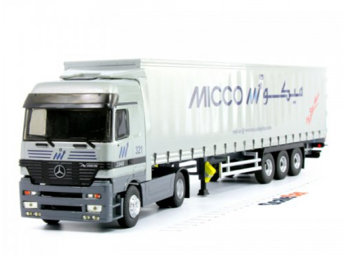 MERCEDES-BENZ ACTROS TAUTLINER MICCO TRANSPORTS, white