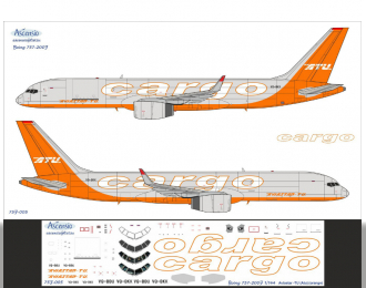 Декаль на самолёт 757-200F, Atu Cargo (CAINIAO)