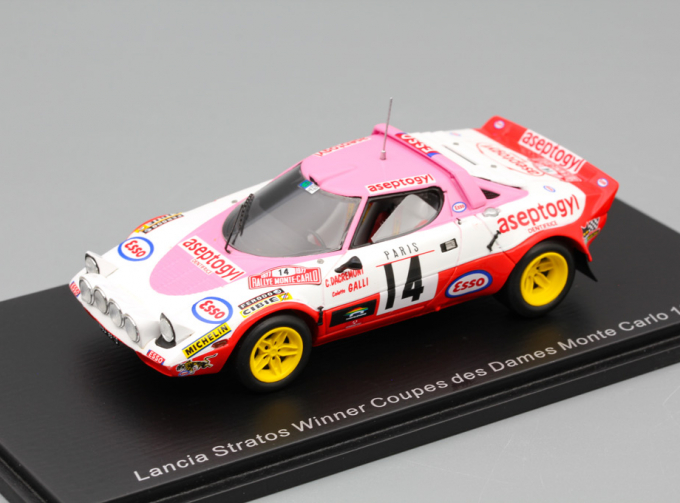 Lancia Stratos No.14 Winner Coupes des Dames Monte Carlo 1977 C. Dacremont - C. Galli