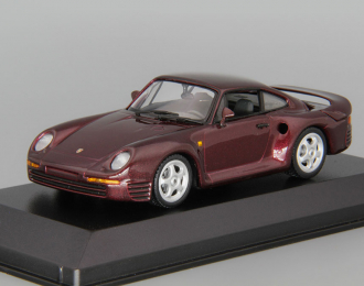 PORSCHE 959 (1987), dark red