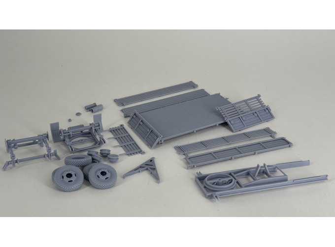 Сборная масштабная модель прицепа ГКБ-819 с надставными бортами